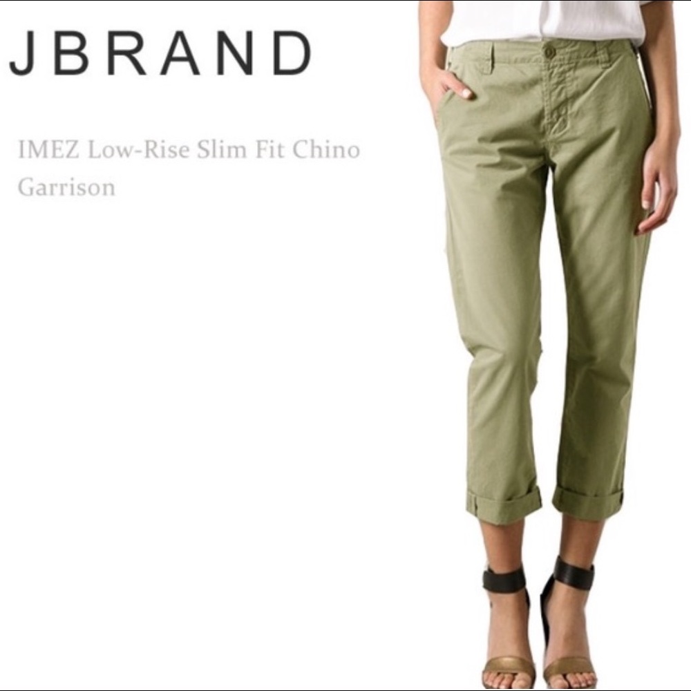 J Brand womens Inez cropped chino